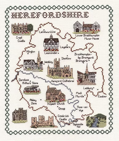 Cross Stitch Map Kits