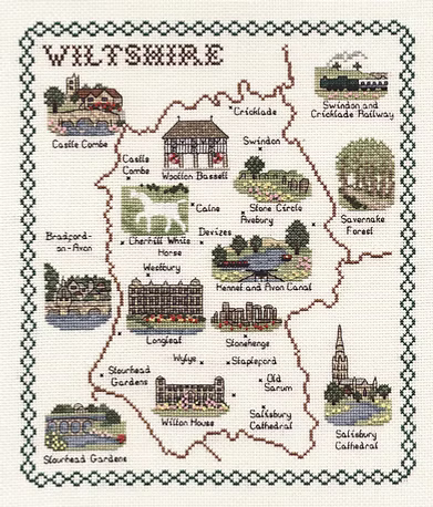 Cross Stitch Map Kits