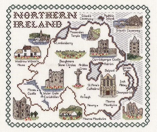 Cross Stitch Map Kits