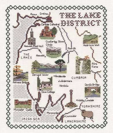Cross Stitch Map Kits
