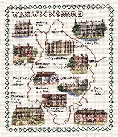 Cross Stitch Map Kits