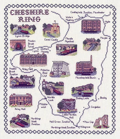 Cross Stitch Map Kits