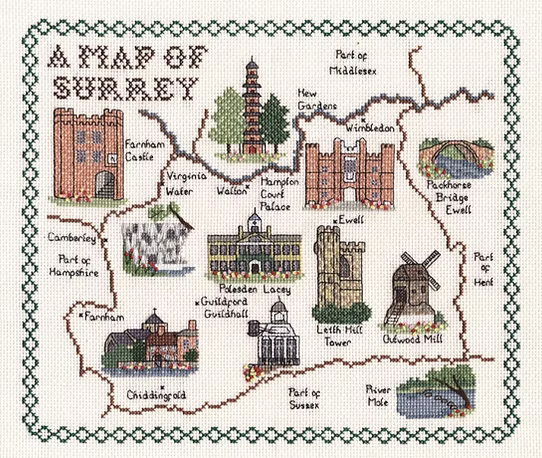 Cross Stitch Map Kits