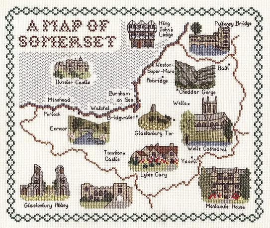 Cross Stitch Map Kits