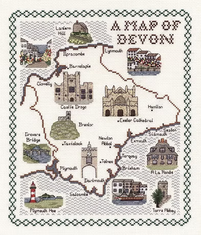Cross Stitch Map Kits