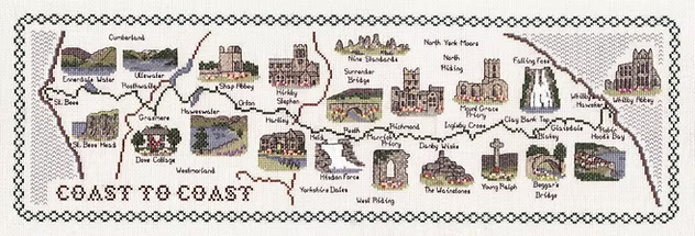 Cross Stitch Map Kits