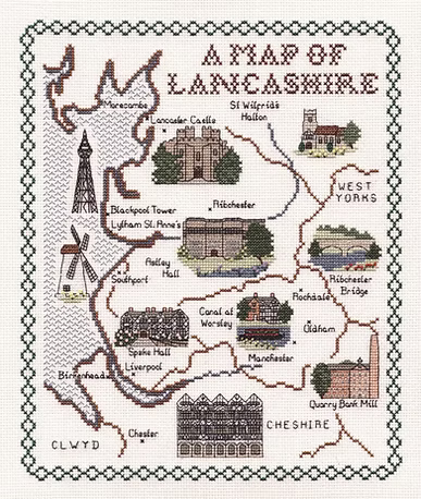 Cross Stitch Map Kits