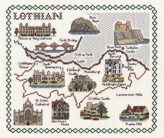 Cross Stitch Map Kits