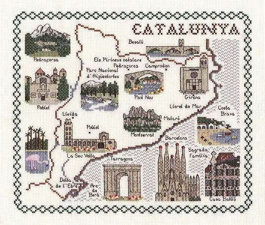 Cross Stitch Map Kits
