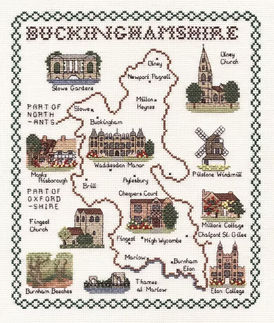 Cross Stitch Map Kits