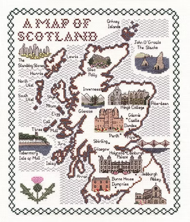 Cross Stitch Map Kits