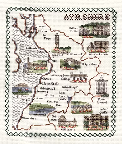 Cross Stitch Map Kits