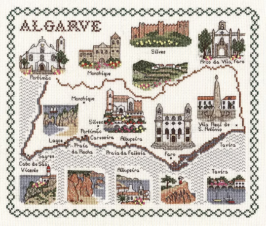 Cross Stitch Map Kits