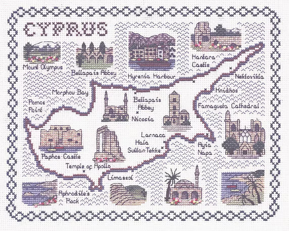 Cross Stitch Map Kits