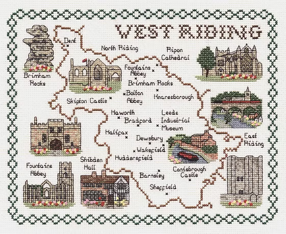 Cross Stitch Map Kits