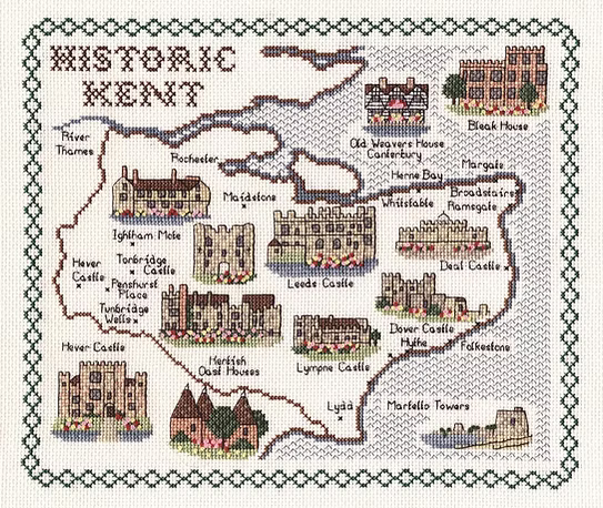 Cross Stitch Map Kits