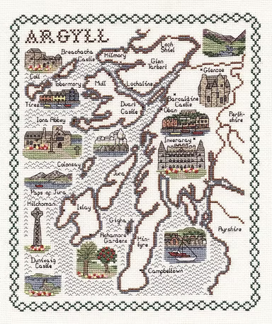 Cross Stitch Map Kits