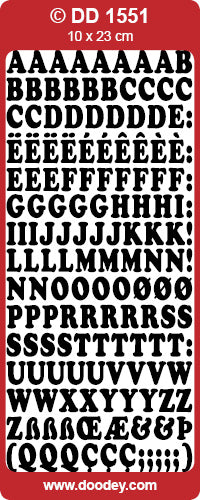 DD1551 Alphabet Peel off