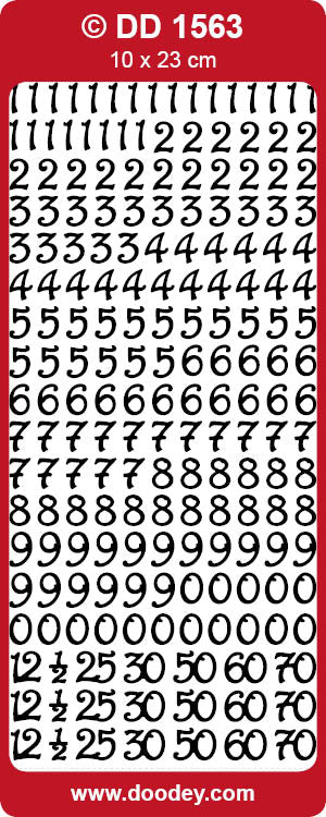 DD1563 Numbers Curled