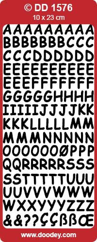 DD1576 Comic Alphabet Upper Peel Off