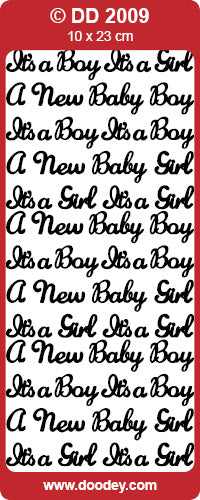 DD2009 A New Baby Boy / Girl Peel Off