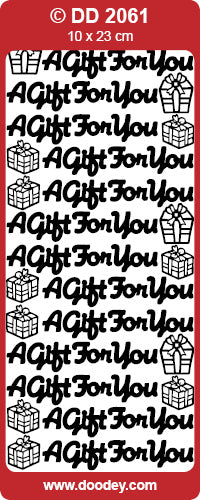DD2061 A Gift For You Peel Off