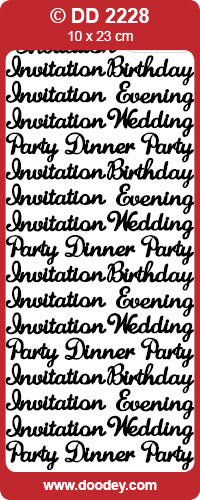 DD2228 Invitation Events Peel Off