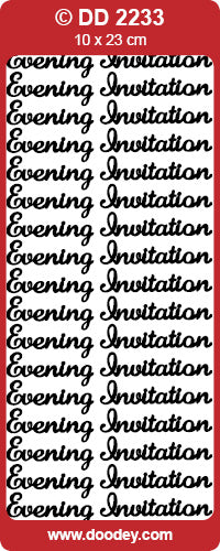DD2233 Evening Invitation Peel Off