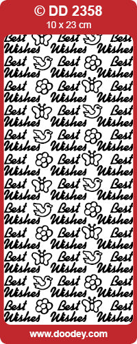 DD2358 Best Wishes Peel Off