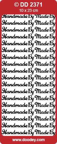 DD2371 Handmade By Peel Off