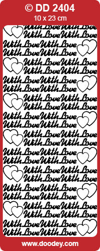 DD2404 With Love Peel Off