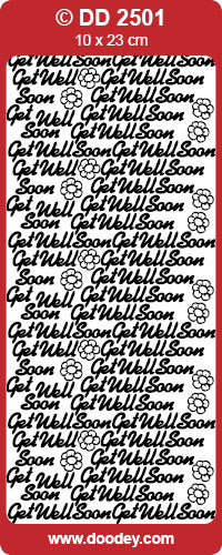 DD2501 Get Well Soon Peel Off