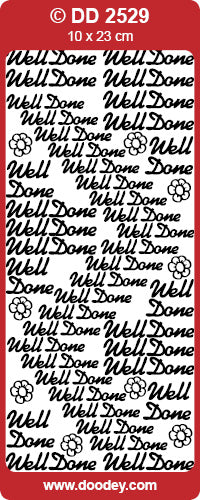 DD2529 Well Done Peel Off