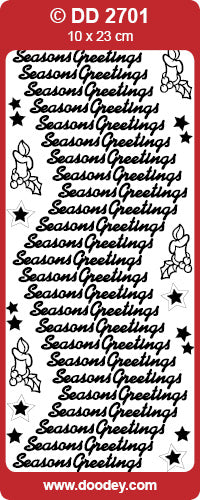 DD2701 Seasons Greetings Peel off