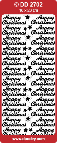 DD2702 Happy Christmas Peel off
