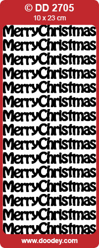 DD2705 Merry Christmas Large Peel off