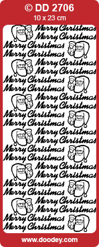 DD2706 Merry Christmas Peel off
