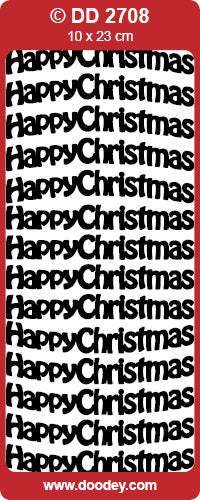 DD2708 Happy Christmas Large Peel Off