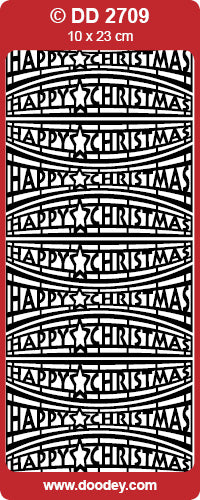 DD2709 Happy Christmas Modern Peel Off