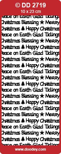 DD2719 Xmas Messages Peel Off