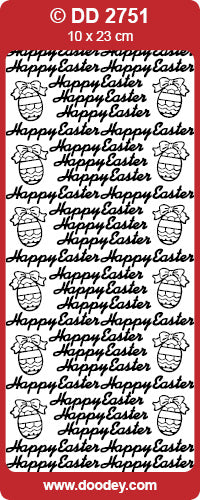 DD2751 Happy Easter Peel Off