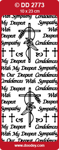 DD2773 Deepest Condolences Peel Off