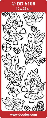 DD5106 Garden Fairies 1 Peel Off