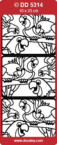 DD5314 Jungle Birds Peel Off