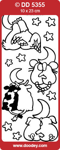 DD5355 Animal Love 3 Peel Off