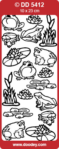 DD5412 Frogs 2 Peel Off