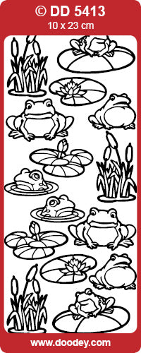 DD5413 Frogs 3 Peel Off