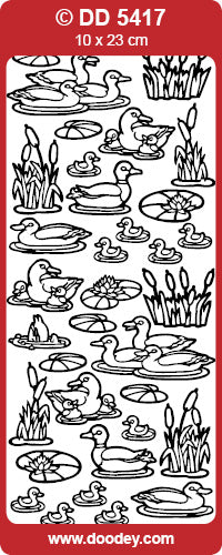 DD5417 Ducks 3 Peel Off