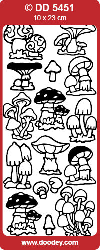 DD5451 Mushrooms 1 Peel Off