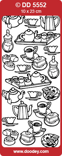DD5552 Cup Of Tea / Salver Peel Off